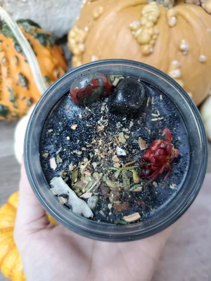 Samhain Ritual Candle - Apothecary Jar NO COFFIN